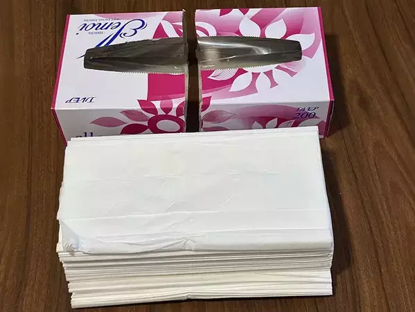 箱ティッシュを真っ二つにして…　使える量を増やす大胆な裏ワザが？「ありがたい」