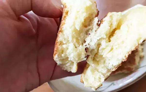 ホットケーキミックスに加えたのは…　材料3つの時短おやつに「お店のパンみたい！」