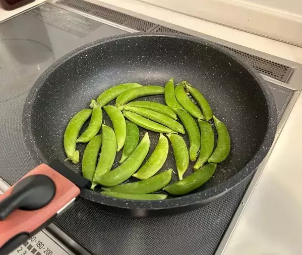 「スナップエンドウはゆでません」　全く新しい調理法に「考えつかなかった」「頭いい」