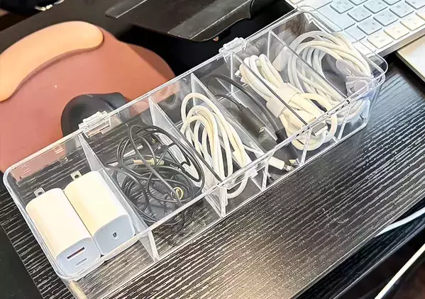 220円って反則では！？　ダイソーの透明収納ケースの使い方が便利