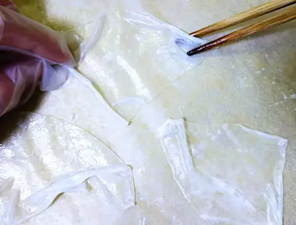 「ライスペーパー」を4等分して…　作ったひんやりスイーツに家族「おいしい！」