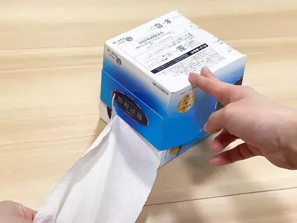ティッシュの空箱は捨てないで！　2つ組み合わせて作れるケースに「すごく便利」