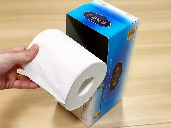 ティッシュの空箱は捨てないで！　2つ組み合わせて作れるケースに「すごく便利」