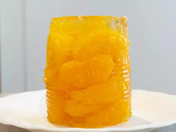 フルーツ缶にゼラチン入れて…　手作りとバレなかった簡単ゼリー