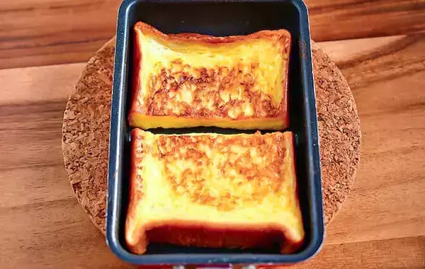 玉子焼き器でフレンチトーストを作ったら…　試した結果に「1枚ピッタリ」「思わず笑顔」【管理栄養士】