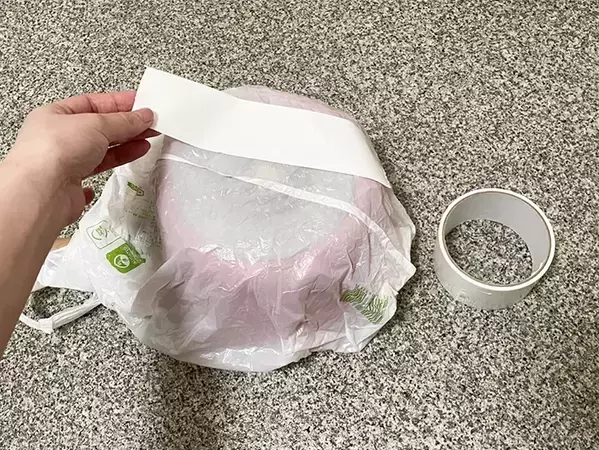 余ったビニール袋を活用して！　3つのアイテムで即席バケツを作ってみると…？