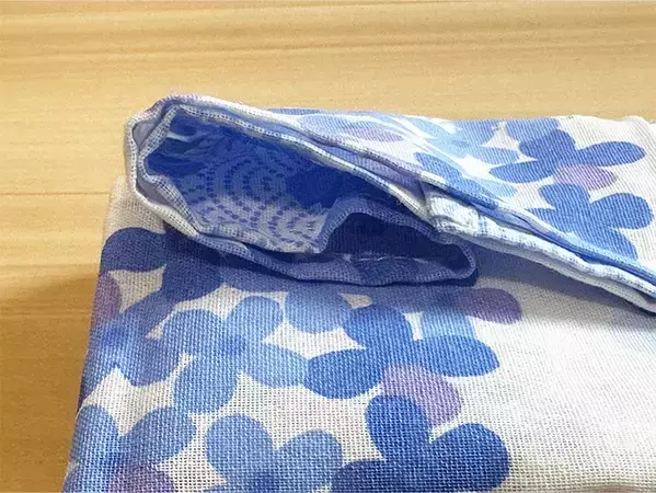 手ぬぐい1枚で縫わずに作れる！　5分で完成したティッシュケースに「簡単すぎて驚いた」