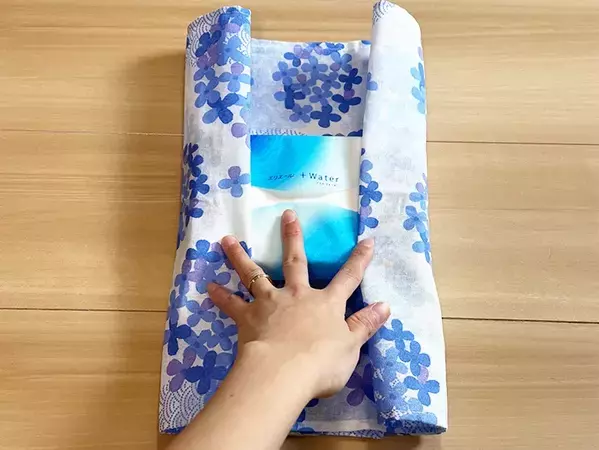 手ぬぐい1枚で縫わずに作れる！　5分で完成したティッシュケースに「簡単すぎて驚いた」