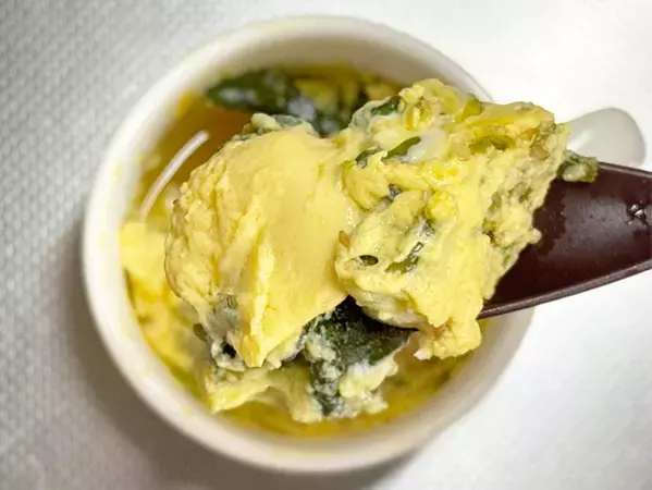 簡単すぎる茶碗蒸し　わかめスープと卵をレンチンするだけで完成！