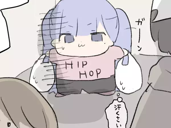 「汗臭い？」エレベーターで陰口を言われたと思ったら…「ドキドキした」「私も乗りたい！」【エッセイ漫画】