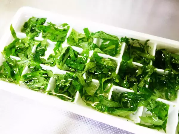 製氷皿に『大葉』を入れて…　完成したものに「え、何これ！」「便利すぎ」