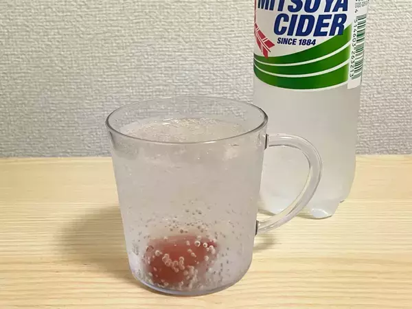 『氷不要』の冷たいサイダー　変わりに入れた食材に「シャリシャリ食感」「味が薄まらない」