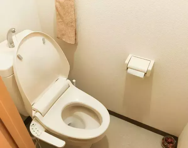 トイレ掃除で物をどかすの、もうやめた！　つっぱり棒で床スッキリ【水回りの裏技4選】