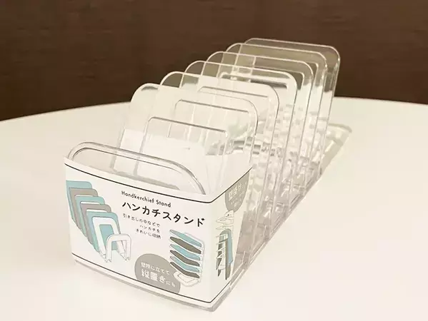 100均の『ハンカチスタンド』をハンカチに使わず？　じゃない使い方に「取り出しやすくて便利！」