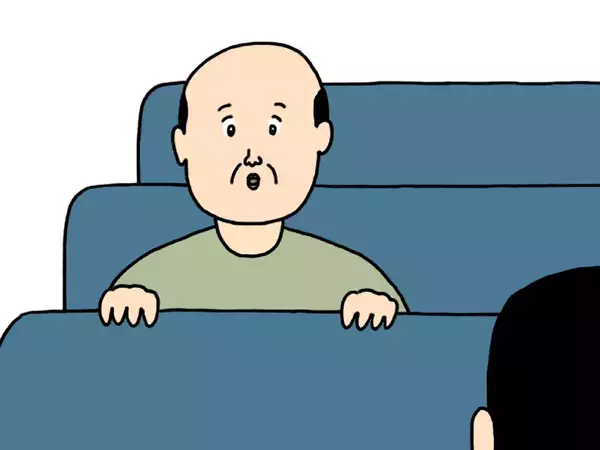 バスに乗っていたら『謎の視線』　無邪気な赤ちゃんかと思いきや…【4コマ漫画】
