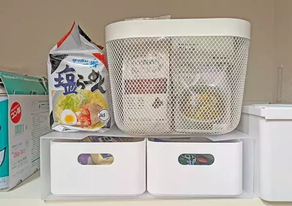 『DAISOの輪』で天才みっけ！　キッチンで使える「ファイルボックス活用ワザ」を試してみた【ダイソー取材】