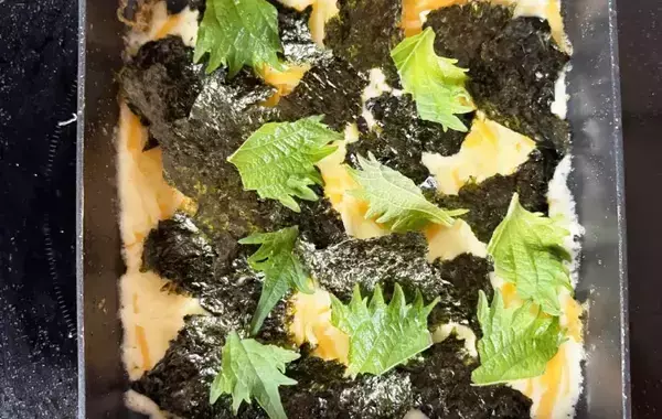 余った大葉、捨てないで！　材料3つを玉子焼き器で焼くだけ『パリパリおやつ』に子供が夢中