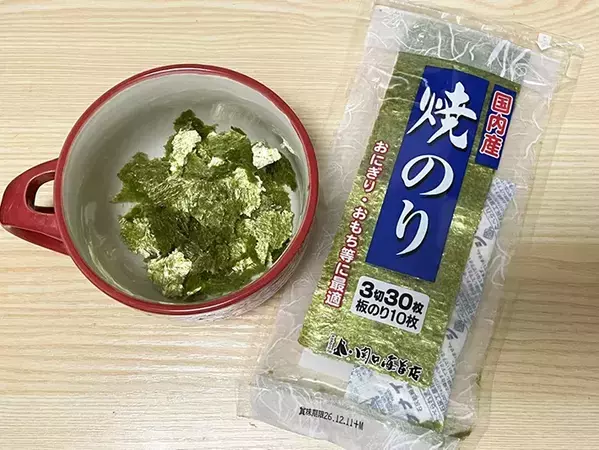 海苔佃煮、レンチン3分で作れます　ちぎって浸す簡単な作り方に「また作る」「やさしい味わい」