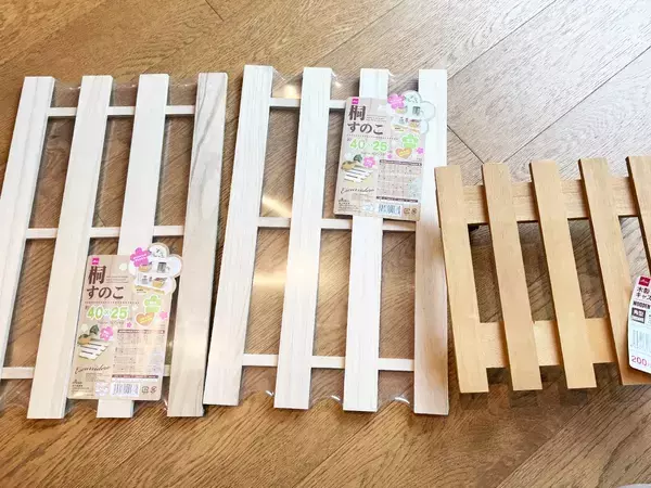 【ボンドで作れます】『ダイソー』のすのこを使って、ハンガー収納ラックができた！