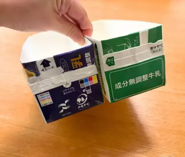 牛乳パックを捨ててたのが悔やまれる！　ハサミで切るだけの活用術が万能すぎた