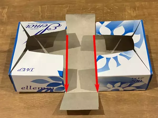ティッシュの空き箱、捨てないで！　10分リメイクで便利な『収納ケース』に変わる