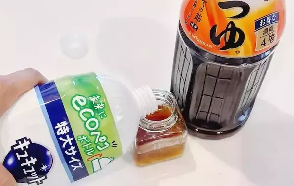 キッチンのコバエが激減！　『めんつゆ×食器用洗剤』を混ぜて置いたら…「めっちゃ捕れた！」