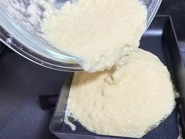 豆腐1丁に『卵』『片栗粉』を入れて…　玉子焼き器で作ったものがこちら