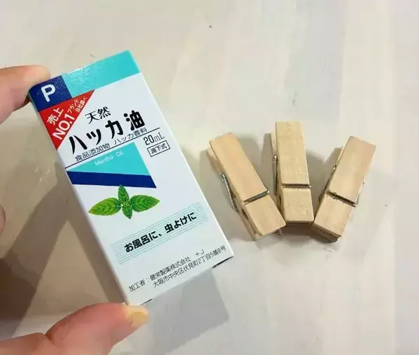 ハッカ油は『クリップ』と組み合わせ！　市販グッズを買わずにできる虫除け対策
