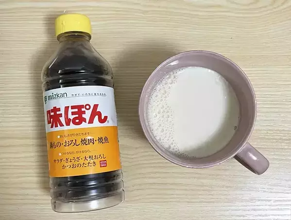 【10分レシピ】豆乳に『味ぽん』をかけて5分　完成品に「絹豆腐みたい」「朝食にも」