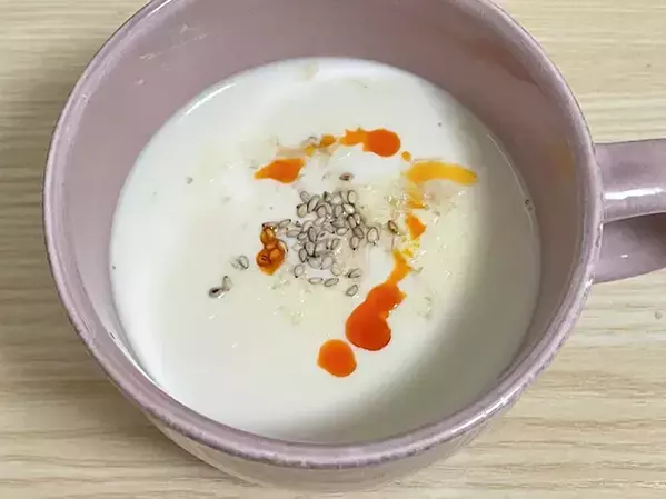 【10分レシピ】豆乳に『味ぽん』をかけて5分　完成品に「絹豆腐みたい」「朝食にも」