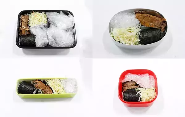 弁当の汁漏れ、原因は容器？　4種類の弁当箱を900回傾けてみたら…【検証】