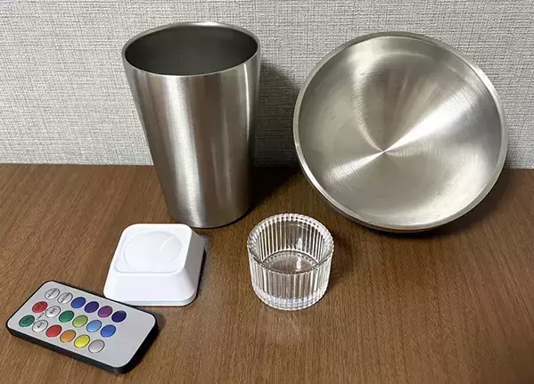 100均で買ったタンブラーの上にお茶碗を重ねると？　たった『10秒』でできる簡単DIYが、こちら