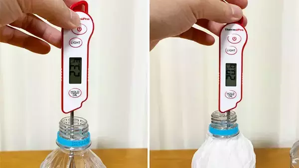 『濡れたキッチンペーパー』をペットボトルに巻くと…　2時間半後の結果に「夏に助かる！」