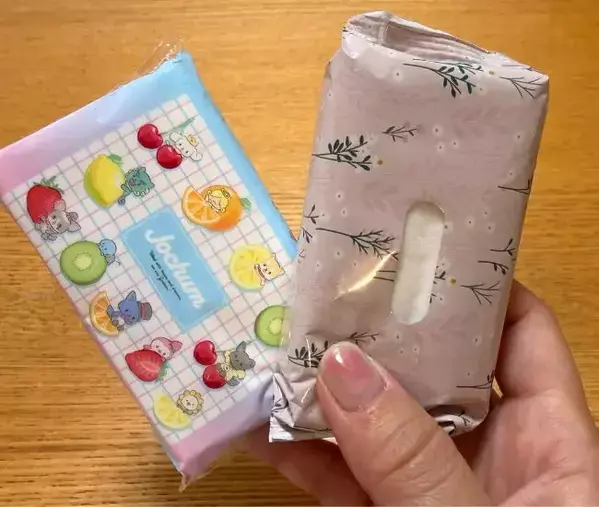 セリア『推し活ポーチ』を両面カット！　荷物がすっきりする意外な活用法が、こちら