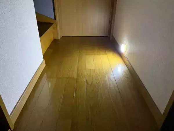 暗い玄関や廊下にペタリ！　キャンドゥで買って設置した440円のモノが…？