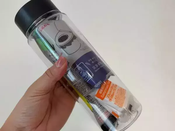 持ち歩ける『防災グッズ』が目からウロコ！　100均ボトルに詰めた4アイテムが…？