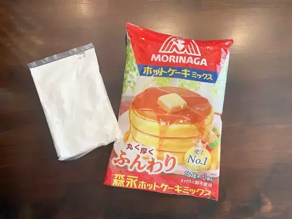 ホットケーキミックス1袋に『140ml』入れるだけ　モチモチホットケーキの作り方に「こっちのほうが好きかも」