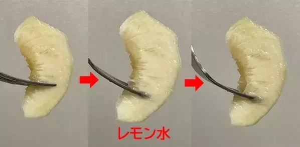 桃を『塩水、砂糖水、レモン水』に浸して30分後…　色の変化に「気にならない」「味もいい」