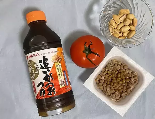 めんつゆ×薬味に飽きたら　砕いた『ピーナッツ』で「ネバカリ食感」「香ばしい」