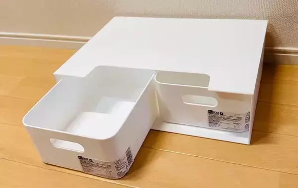 ファイルボックスに書類は入れません！　ダイソーのケースと組み合わせて5秒でできる収納棚が優秀すぎた