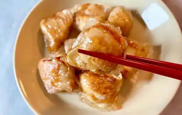 鶏むね肉をライスペーパーで包んで　『から揚げ風』が「柔らかくてうまい」