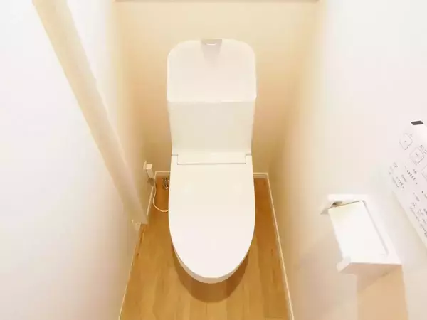 石こうピンを壁に『斜め45度』で打ち込んで　トイレに作った収納棚がこちら【DIY4選】