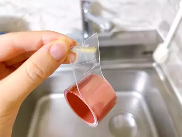 専用ホルダー不要！　100均『ゲルテープ』で作る生ゴミ入れ