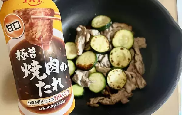ズッキーニと豚肉の『10分おかず』　味つけは塩と『大さじ1杯』のみ