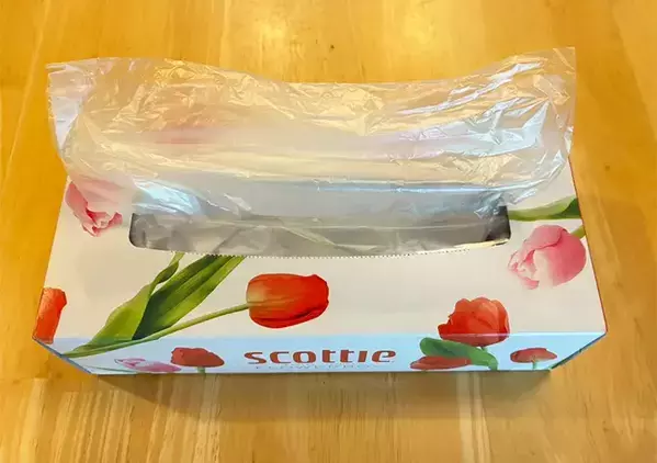 ゴミが収納グッズに早変わり！　箱ティッシュの簡単リメイクで「キッチンが快適」