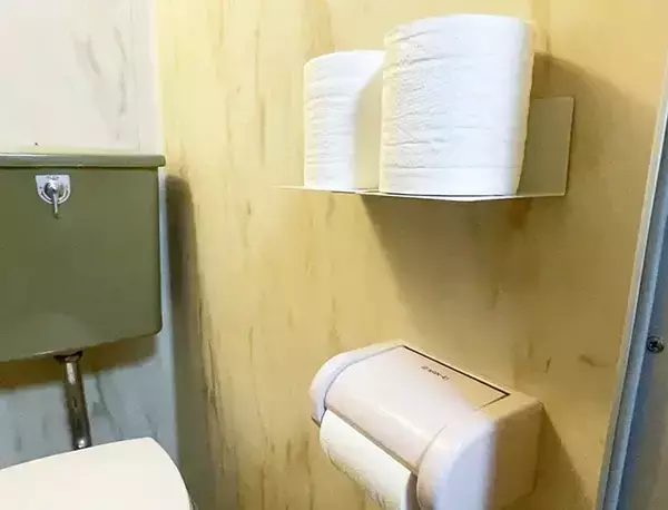 ユニットバスの壁に『ブックエンド』を引っつけたら…　トイレの悩みが解決する活用法