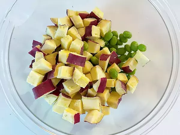 サツマイモの一皿に「明日も食べたい！」　5分レンチンした後に？