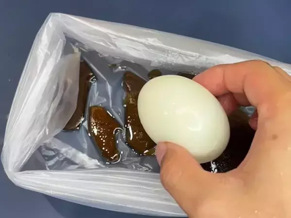 ゆで卵を『2袋』で漬けるだけ！　味玉レシピに「これは楽」「余った時の消費にもいい」