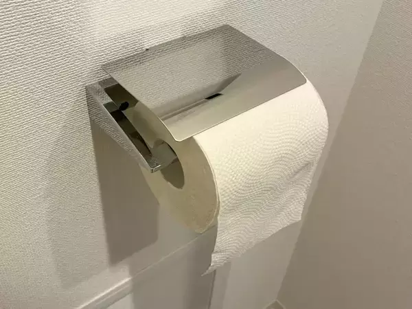 トイレでブックエンドに『木板』を貼るだけ！　便利な5分DIYで「雰囲気がガラリと変わった」