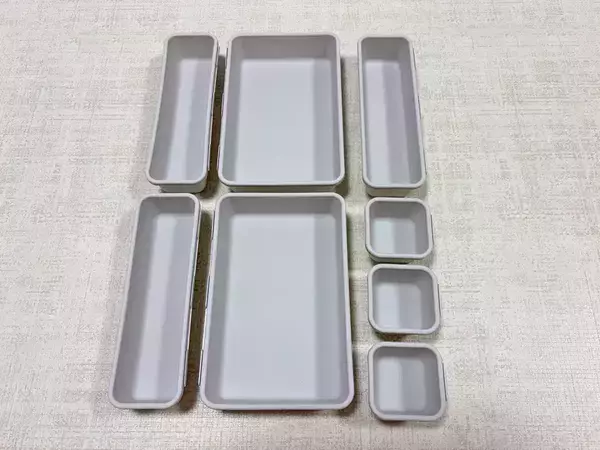 330円の『8個入り収納ケースセット』が優秀！　引き出しに入れたら「驚くほど整った」【THREEPPY】